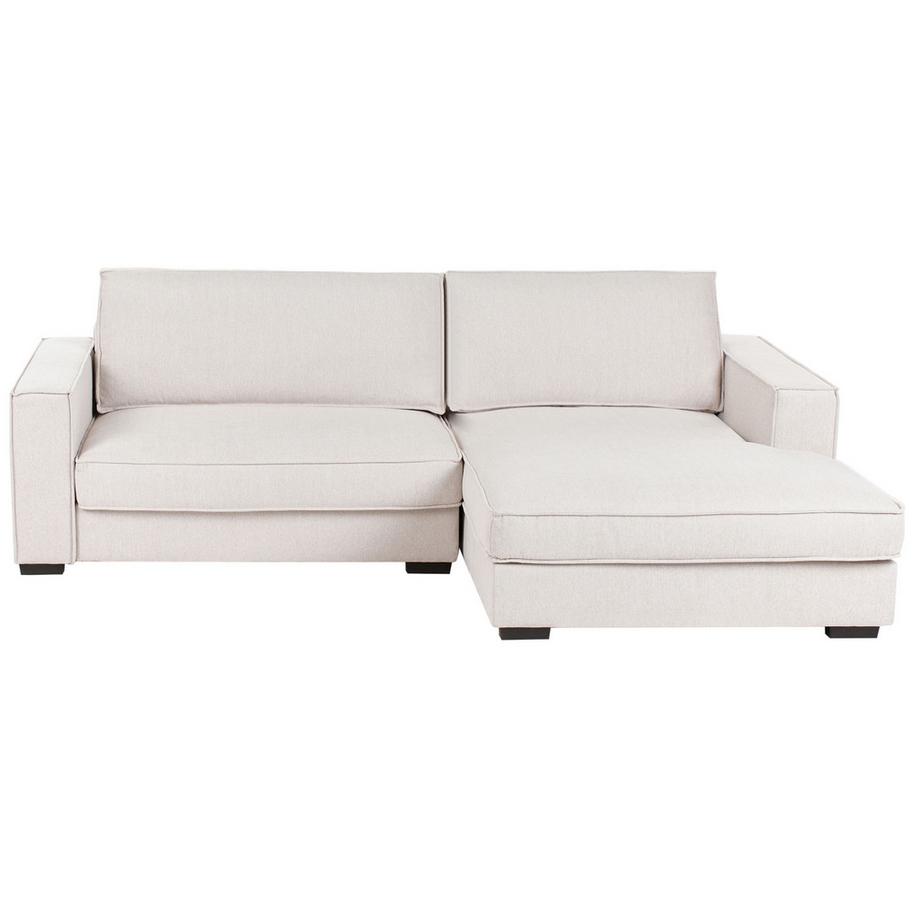 Beliani Linksseitiges Ecksofa aus Stoff Minimalistisch RENDERS  