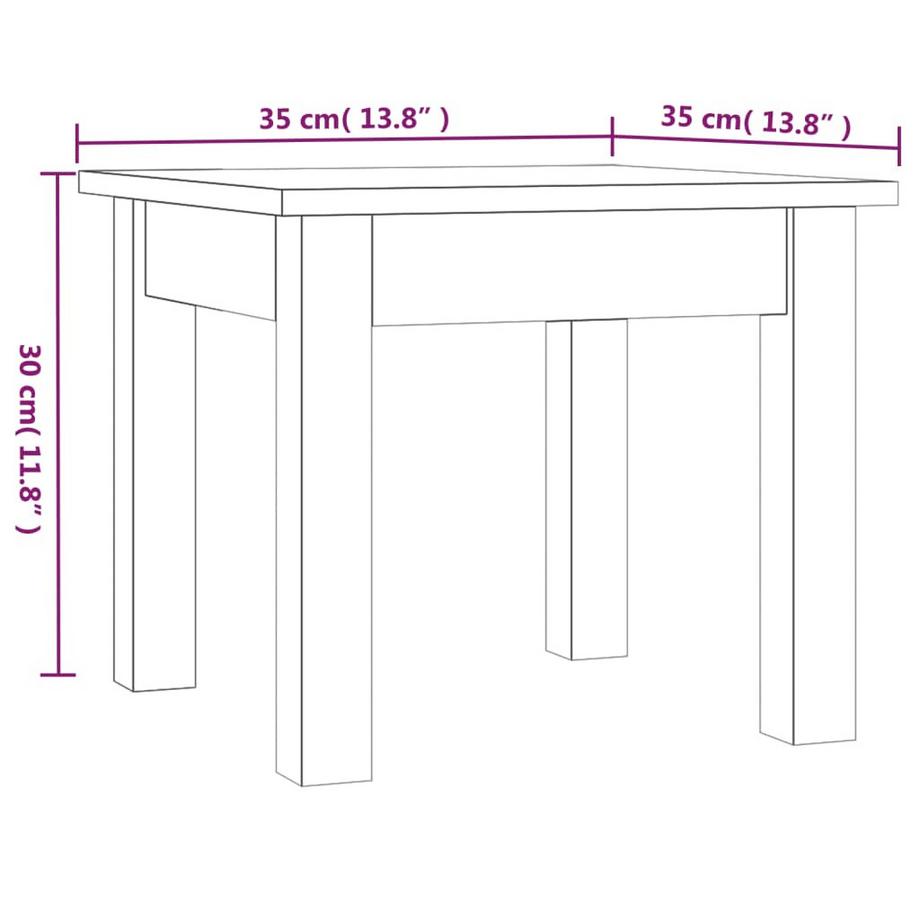 VidaXL Couchtisch kiefernholz  
