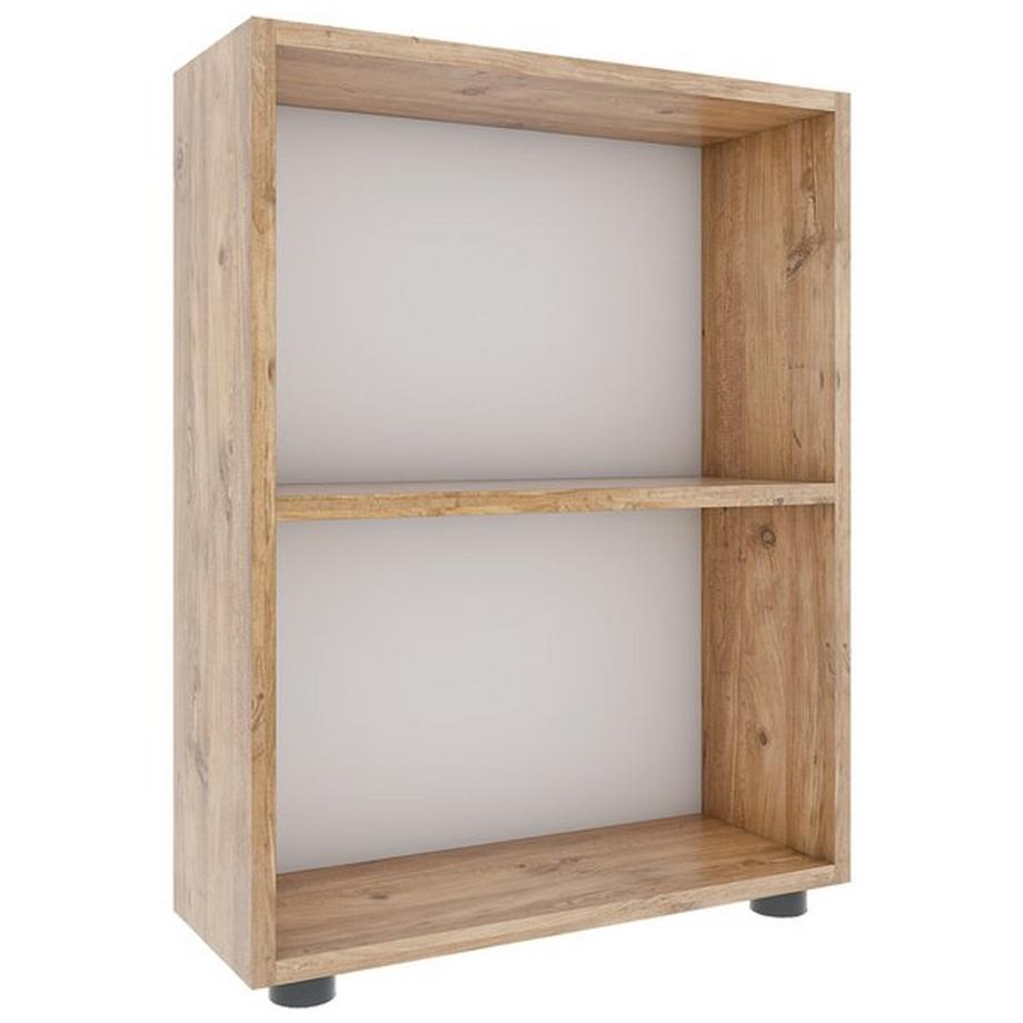 VCM Holz Büroregal Stand Regal Bücherregal Deko Bücher Standregal Bulas 2 Fächer  