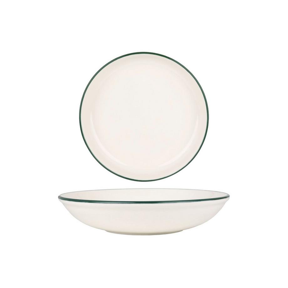 Rinart  Ensembles de vaisselle - Green Edge  - 24 pièces - 6 Personnes - Porcelaine 