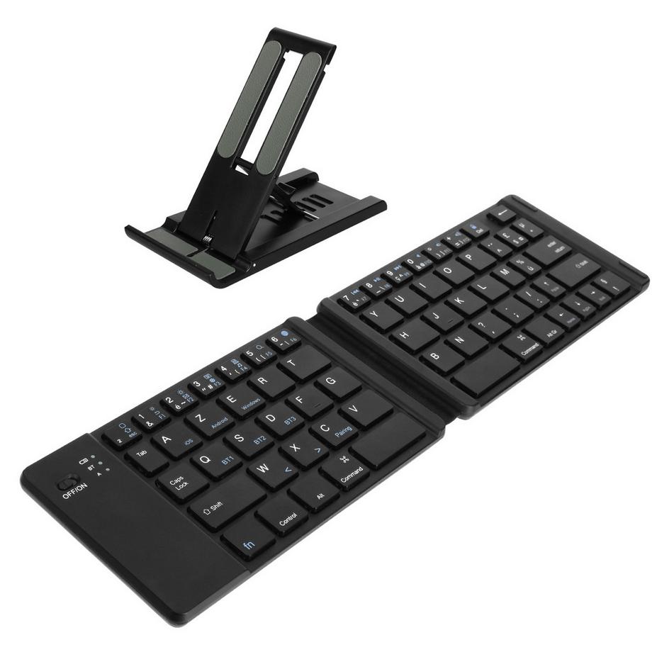 Mini tastiera AZERTY Bluetooth, nero