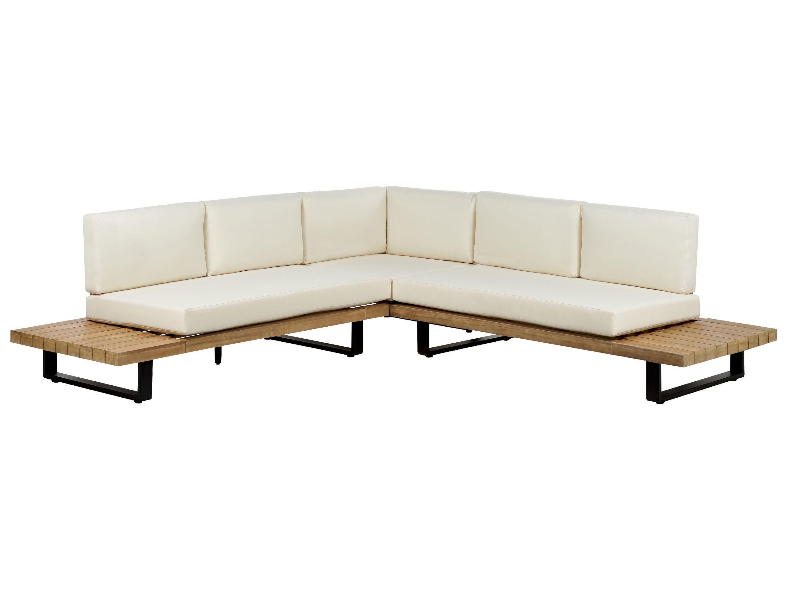 Beliani Set lounge pour jardin en Bois d'acacia certifié FSC® Industriel MYKONOS  