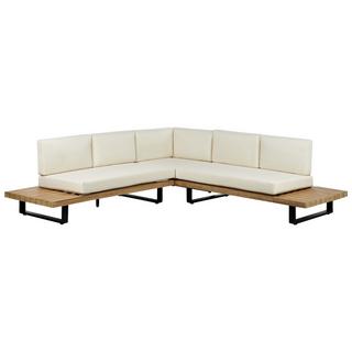 Beliani Set lounge pour jardin en Bois d'acacia certifié FSC® Industriel MYKONOS  