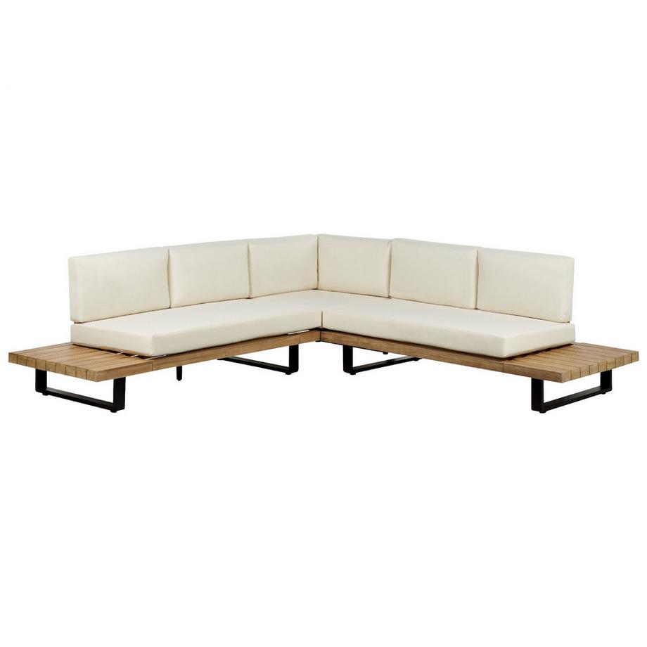 Beliani Lounge Set aus FSC® zertifiziertes Akazienholz Industriell MYKONOS  