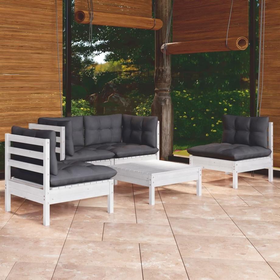 VidaXL Salon de jardin bois de pin  