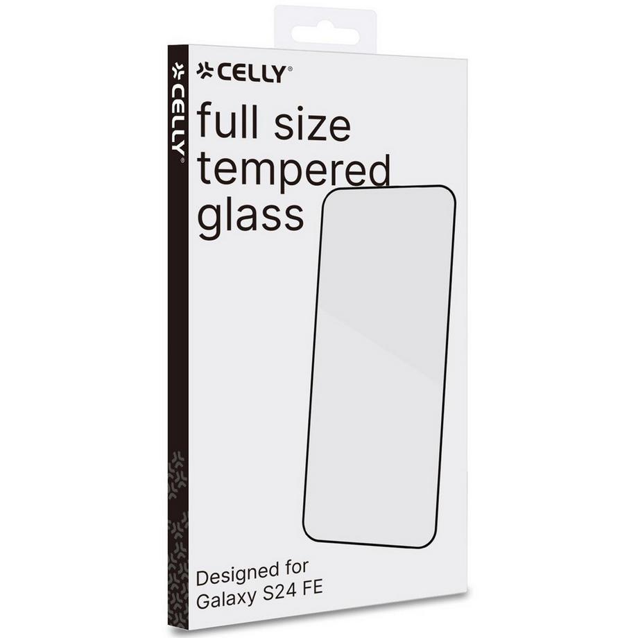 Celly  Vollglas-Displayschutz aus gehärtetem Glas für das Galaxy S24 FE 