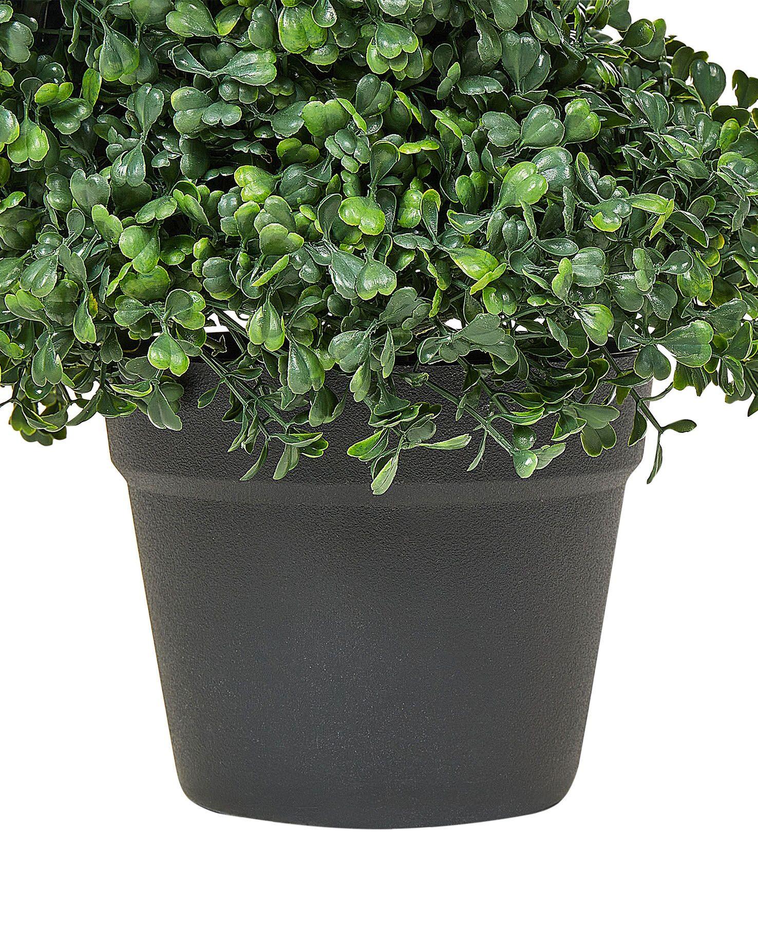 Beliani Plante artificielle en Matière synthétique BOXWOOD SPIRAL TREE  