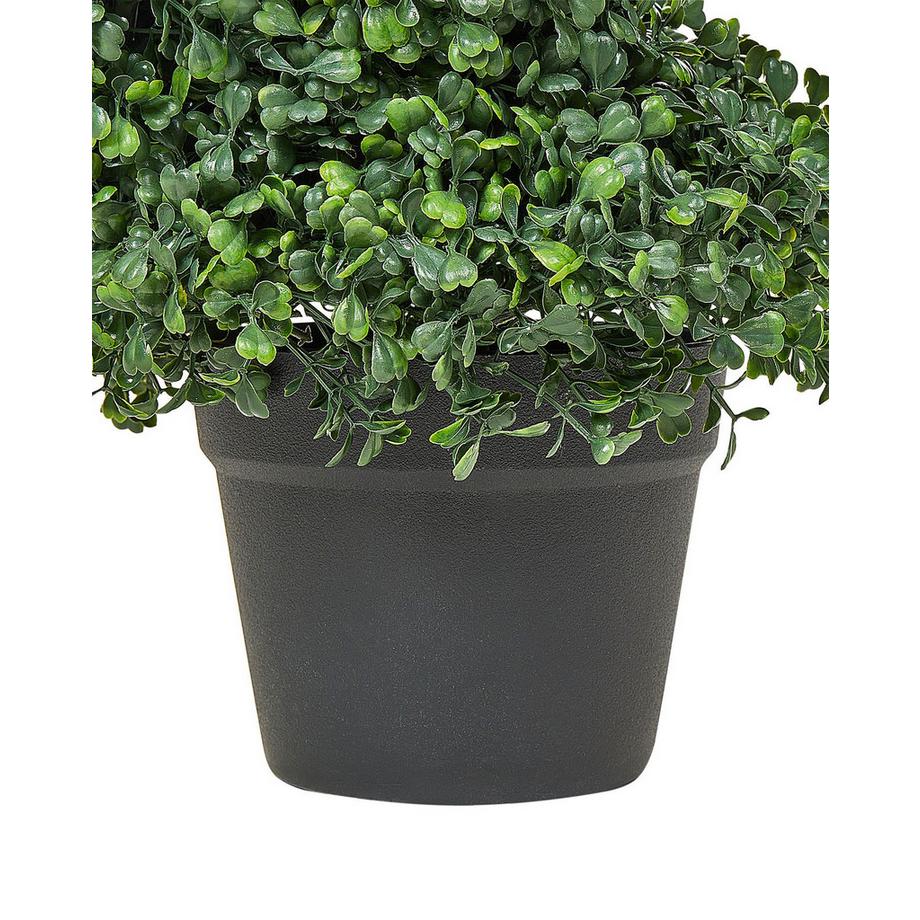 Beliani Pianta artificiale en Materiale sintetico BOXWOOD SPIRAL TREE  