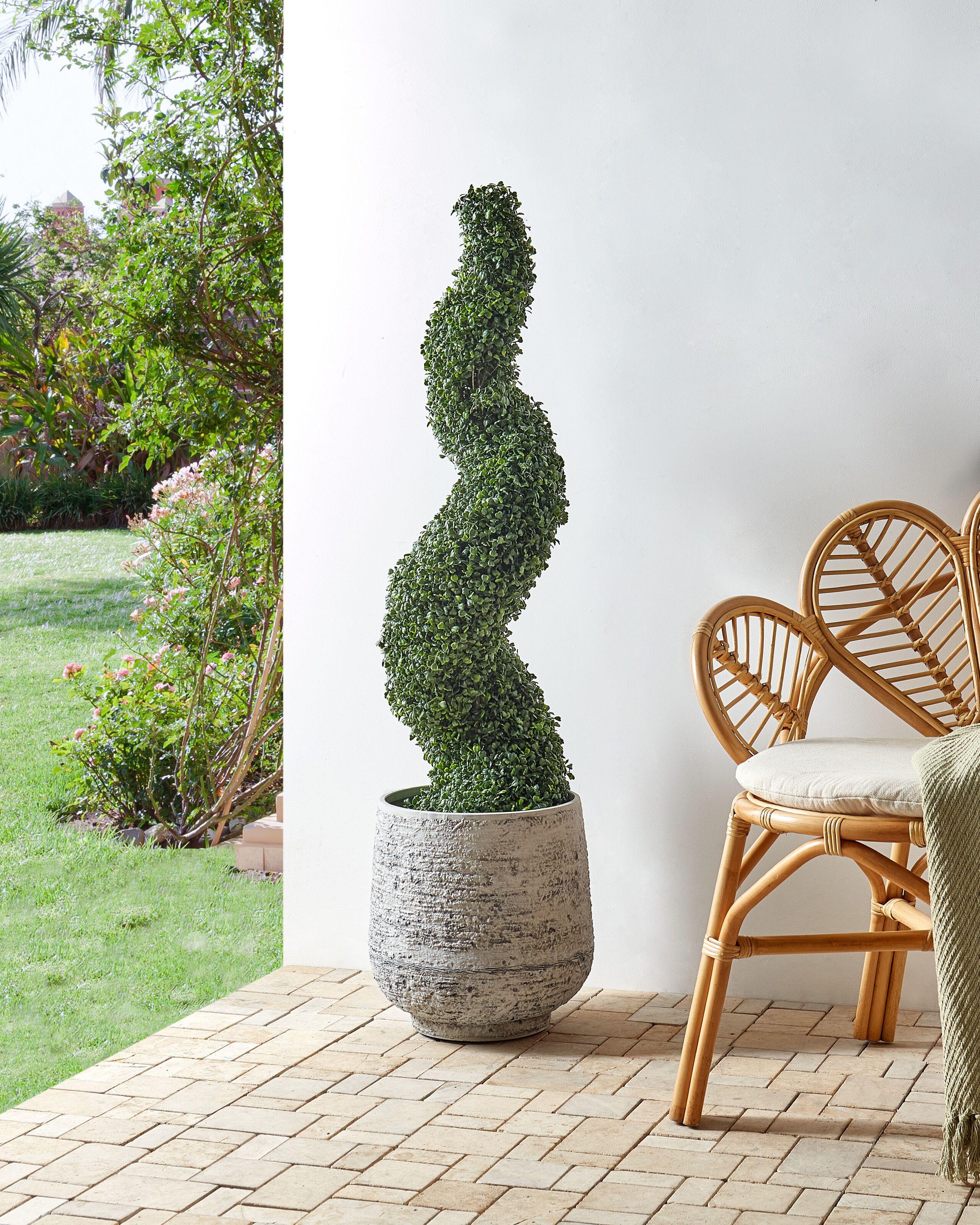 Beliani Plante artificielle en Matière synthétique BOXWOOD SPIRAL TREE  