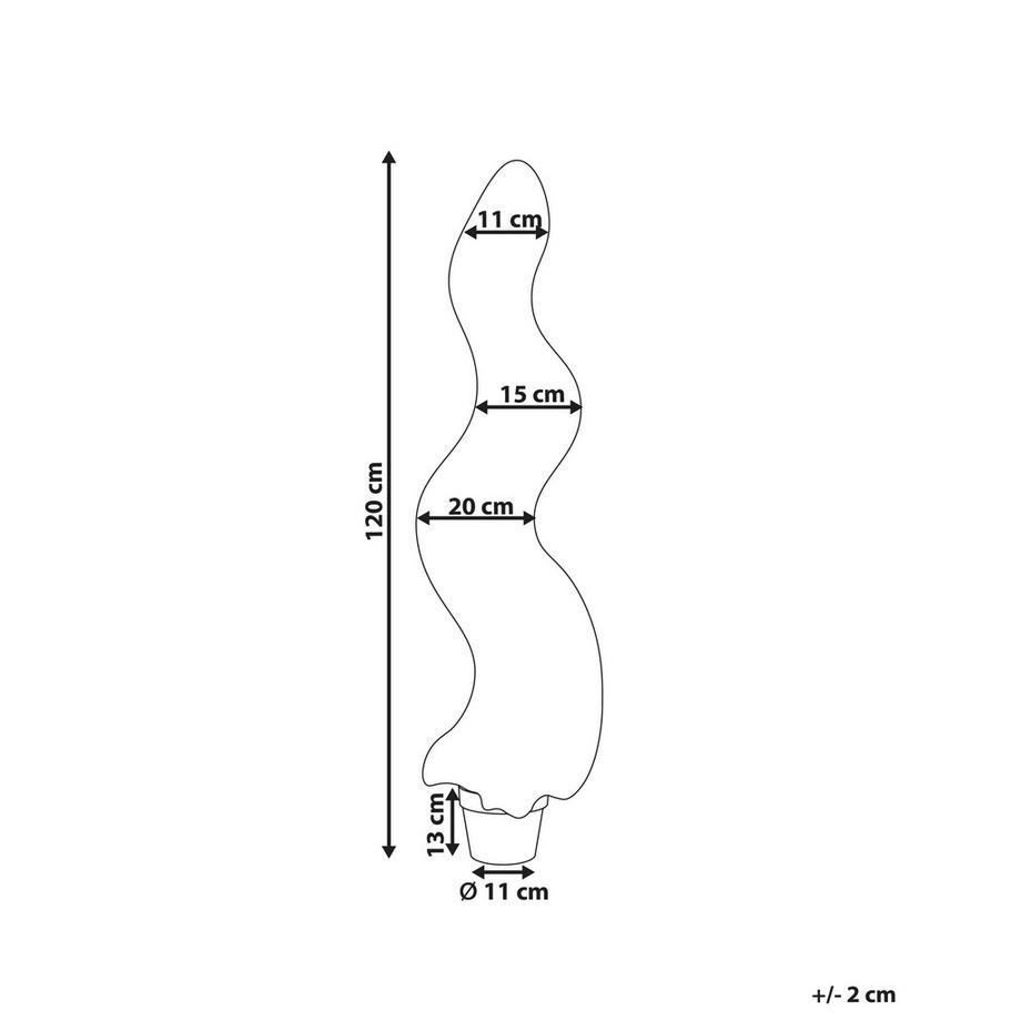 Beliani Pianta artificiale en Materiale sintetico BOXWOOD SPIRAL TREE  