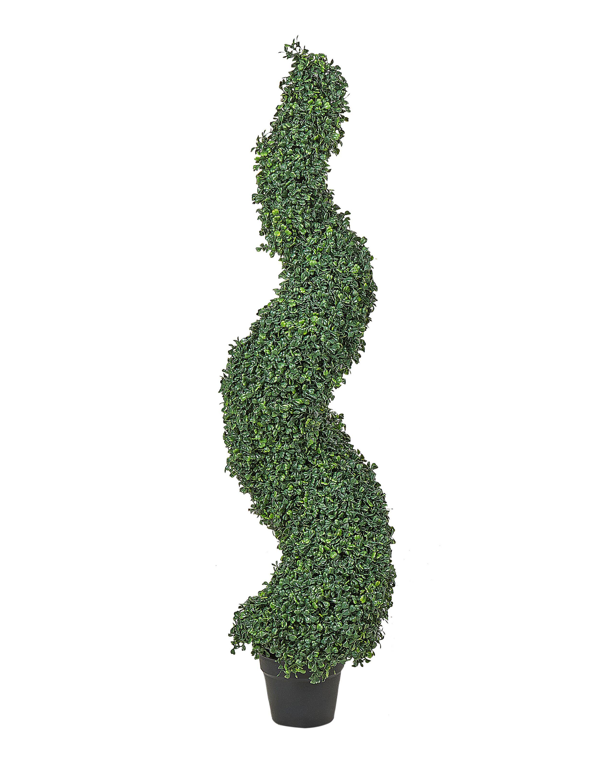 Beliani Kunstpflanze aus Kunststoff Klassisch BOXWOOD SPIRAL TREE  