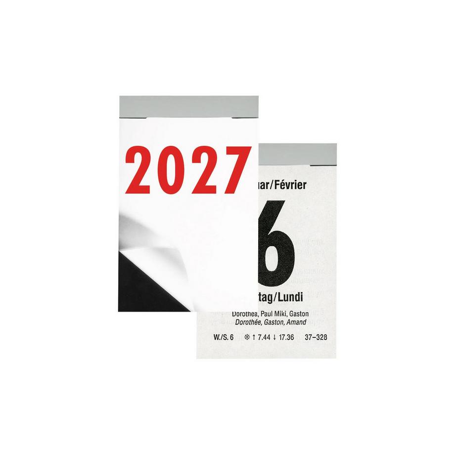 Calendrier à effeuiller journalier bloc 3