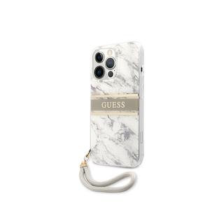 GUESS  Hülle Apple iPhone 13 Pro Marble Strap 