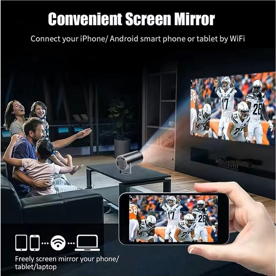 FitLife  Beamer Projecteur ULTRA HD BeamBuddy gris foncé 