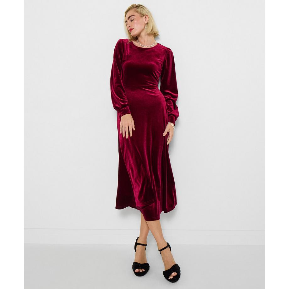 Joe Browns Robe Midi en Velours Extensible  