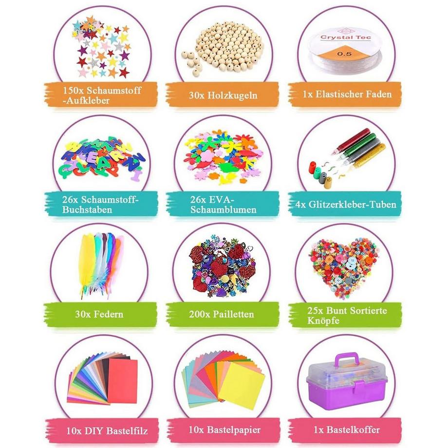 Activity-board  Bastelset Kinder, DIY Bastelset Kinder, Bastelbedarf Scrapbooking, Bastelbedarf für Kinder Bastelset 