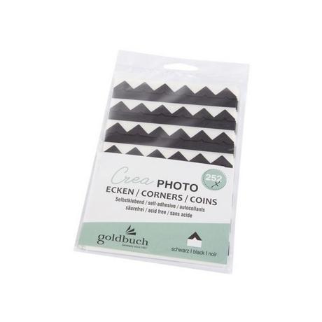 Goldbuch  Fotoecken Crea 252 Stück, Schwarz 