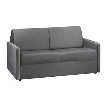 Schlafsofa 2Sitzer Samt CALIFE Liegefläche Matratzen