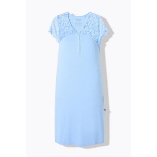 Ulla Popken Camicia da notte Pizzo Scollo a V Mezze maniche di pizzo  