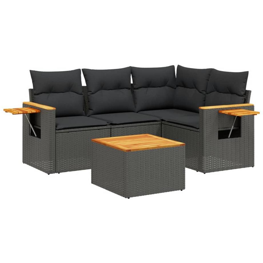 set divano da giardino Polirattan