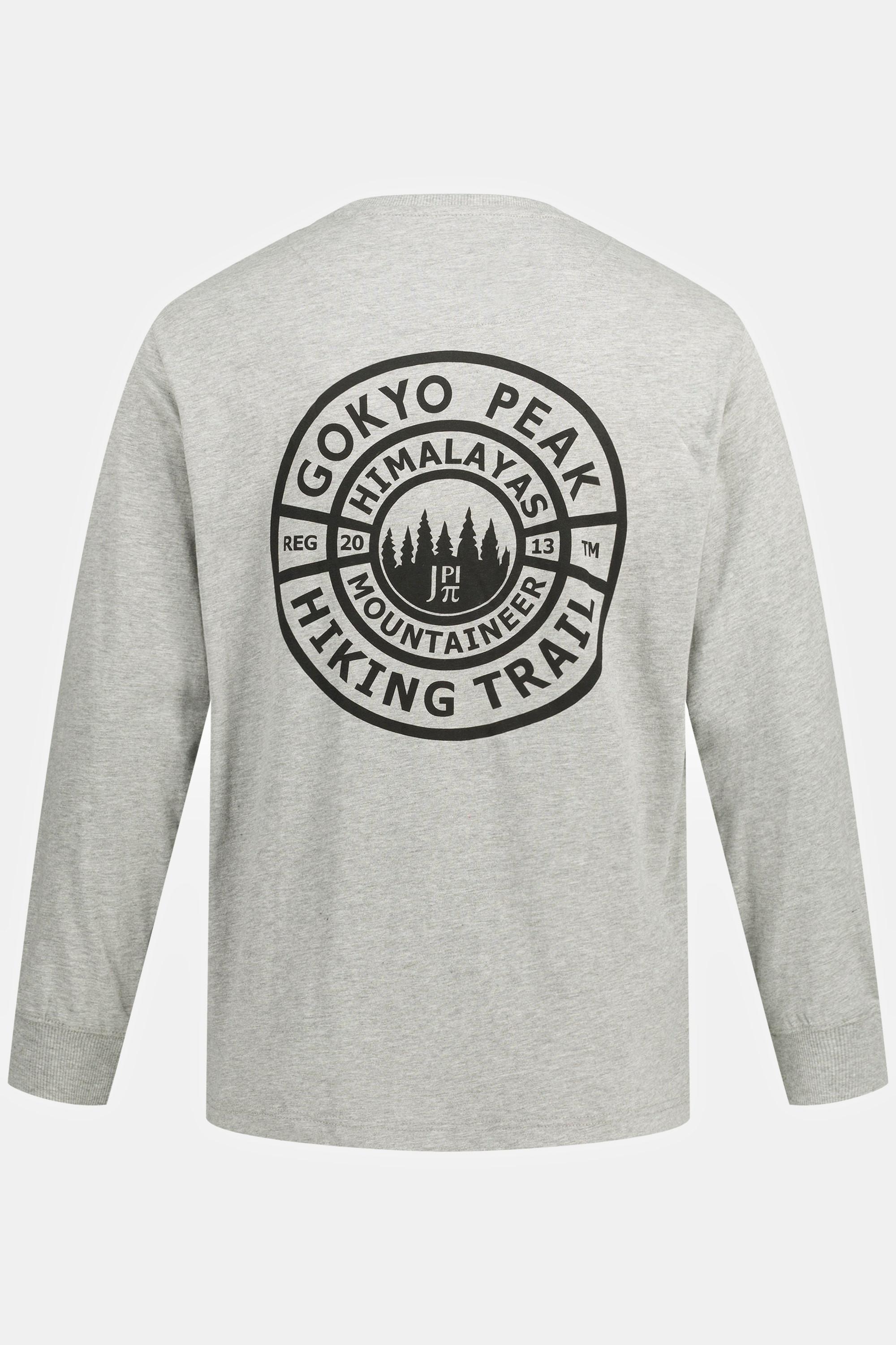 JP1880  Longsleeve, Outdoor, Rundhals, Gokyo Rücken Print 