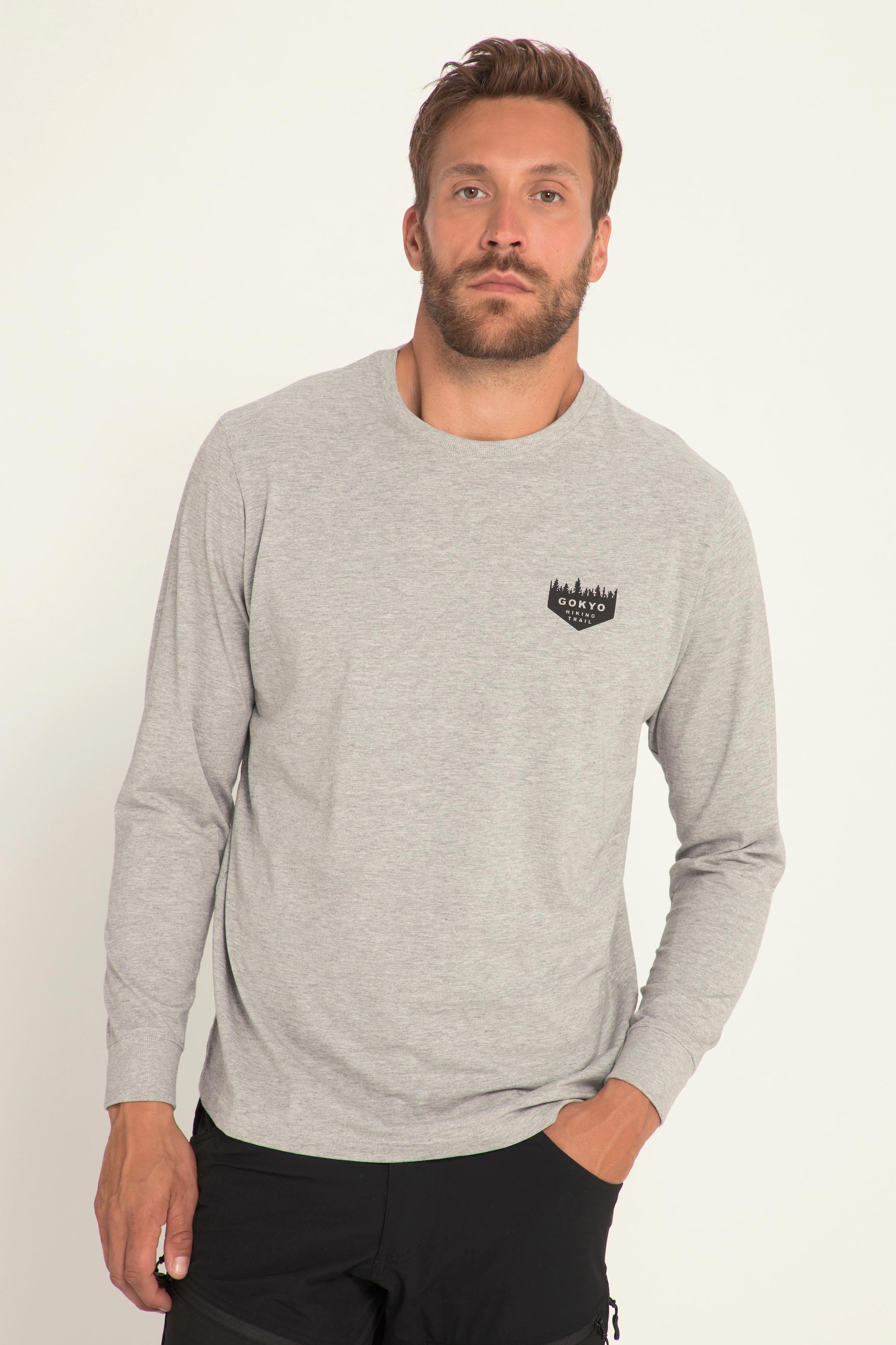 JP1880  Longsleeve, Outdoor, Rundhals, Gokyo Rücken Print 