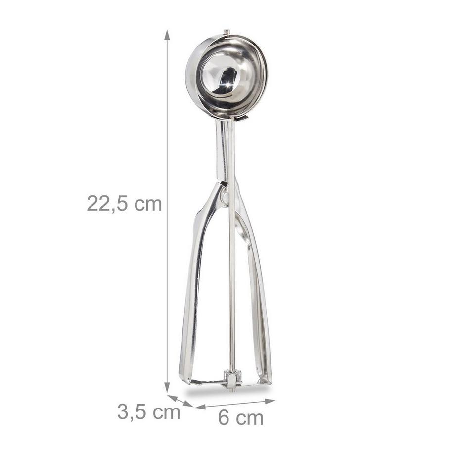 B2X  Cuillère à glace en acier inoxydable 53 mm 