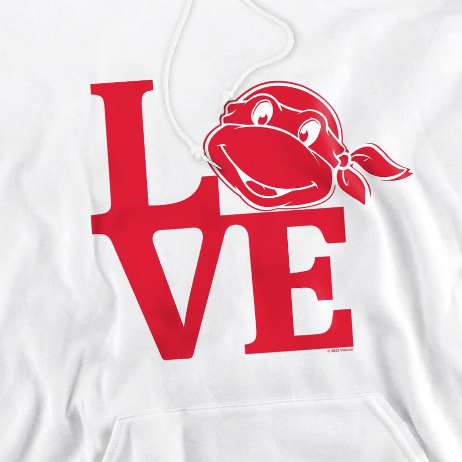 TEENAGE MUTANT NINJA TURTLE Felpa Con Cappuccio Love San Valentino  