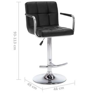 VidaXL Tabouret de bar cuir artificiel  