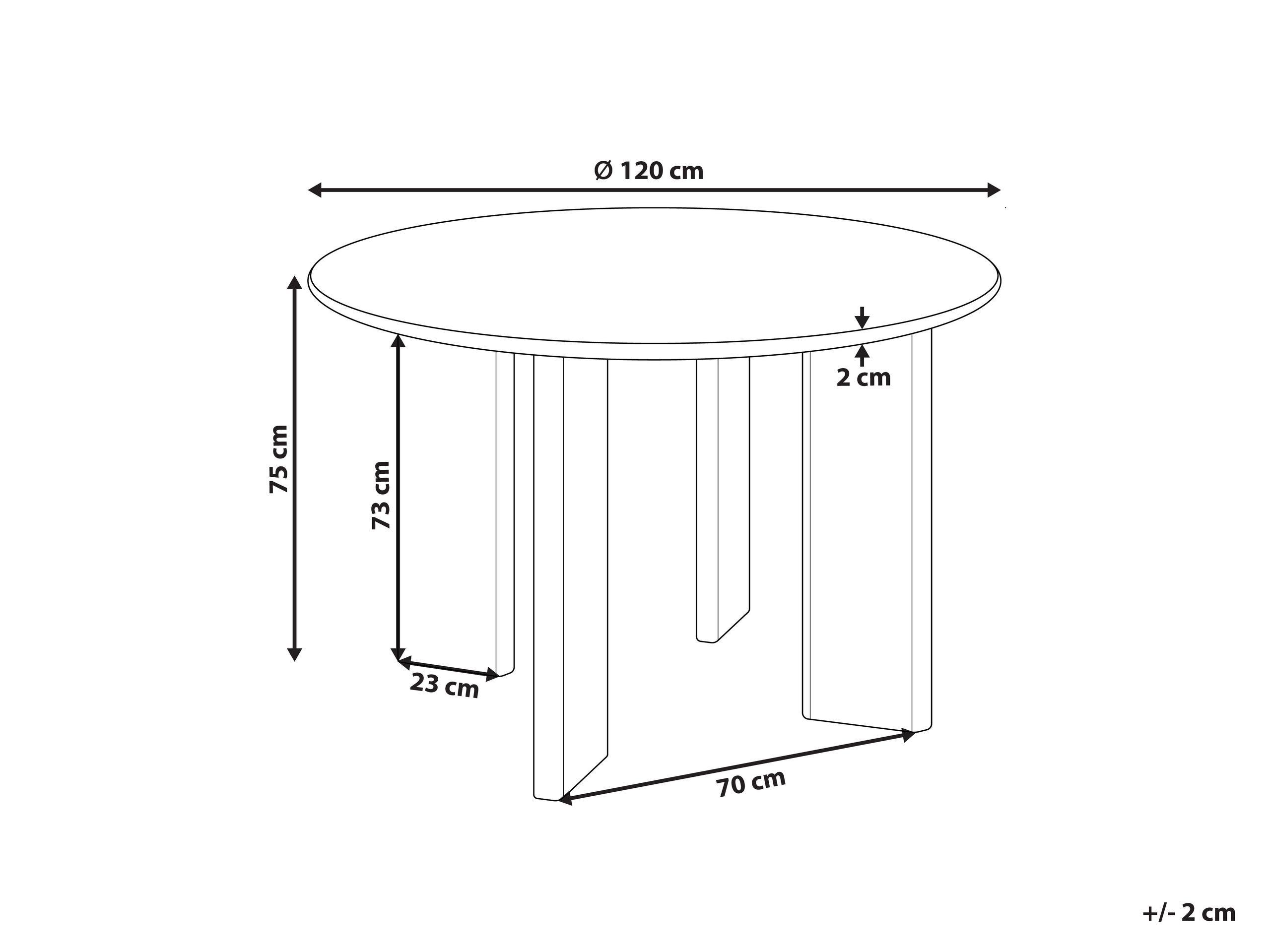 Beliani Table de repas en MDF Moderne COSMO  