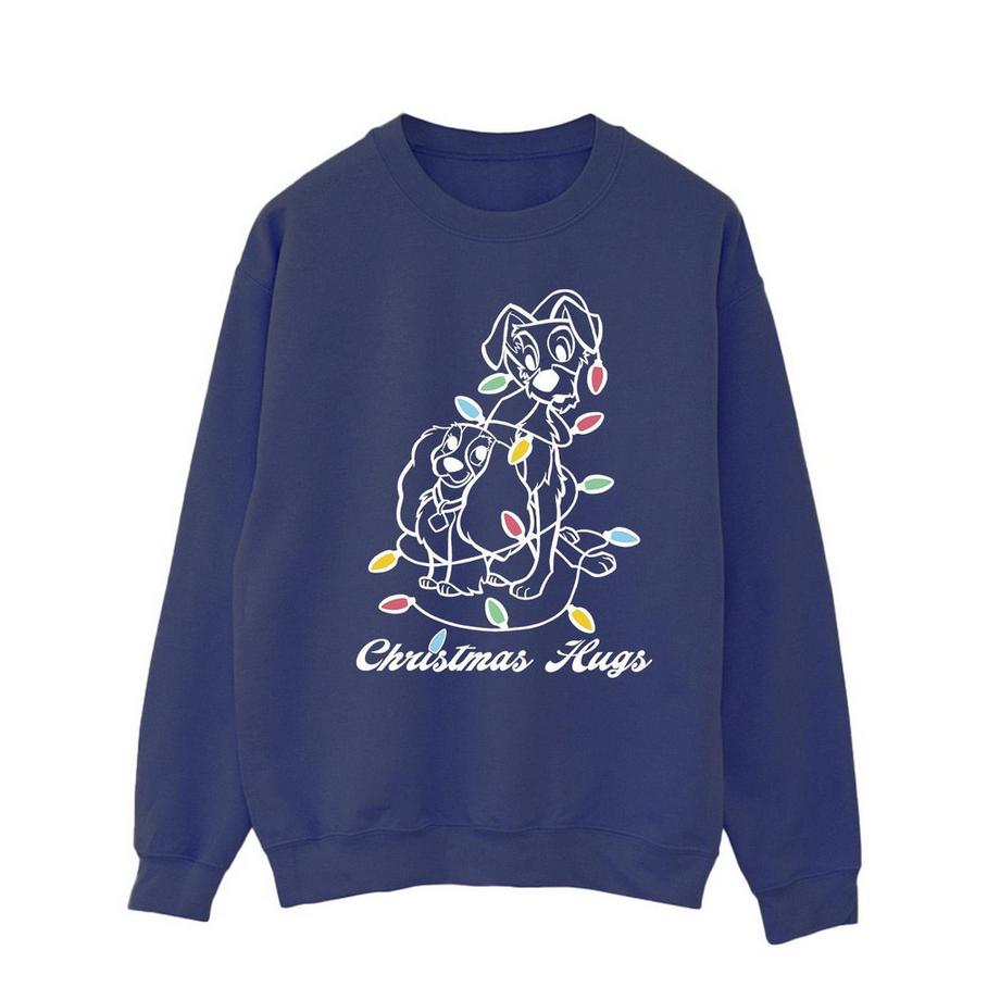 Disney Lady And The Tramp Christmas Hugs Sweatshirt  
