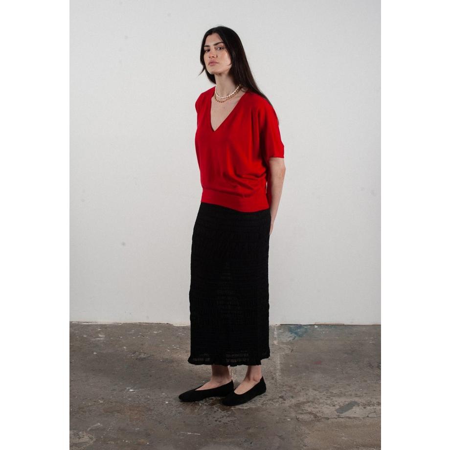 Studio Cashmere8 KELLY 6 V-Ausschnitt Fledermausärmel Pullover  