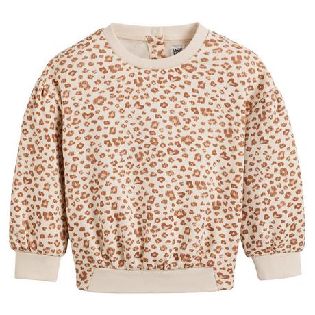 La Redoute Collections  Sweatshirt mit rundem Ausschnitt und Leoprint 