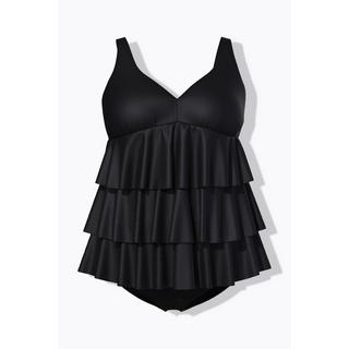 Ulla Popken Tankini Volant Coppe Morbide Riciclato  