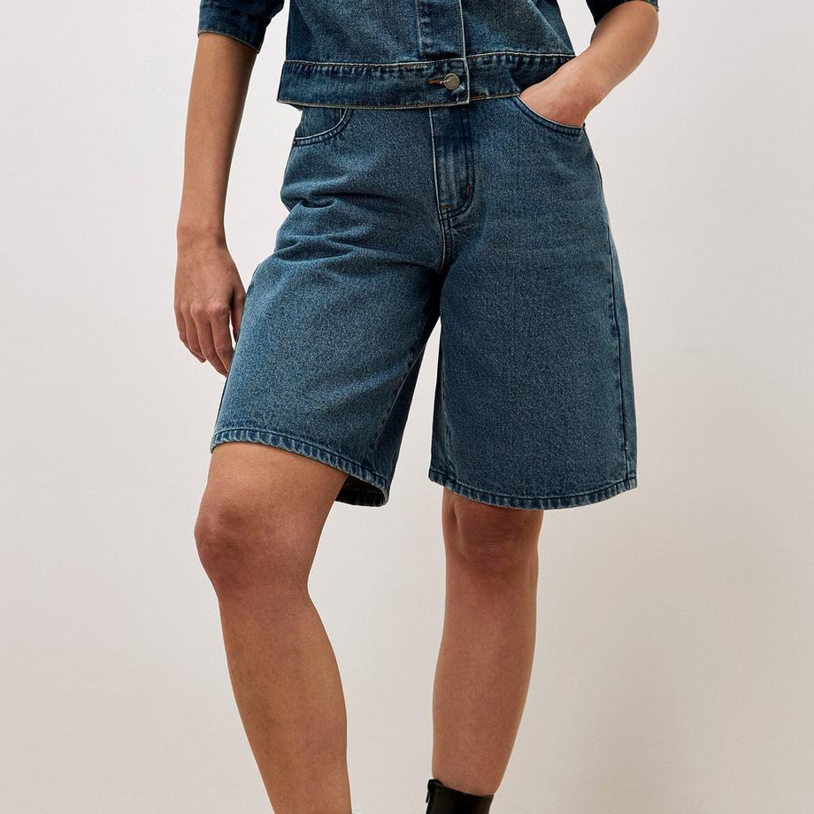 APRICOT Lune Denim Bermuda Shorts  