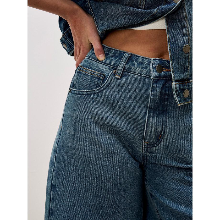 APRICOT Lune Denim Bermuda Shorts  
