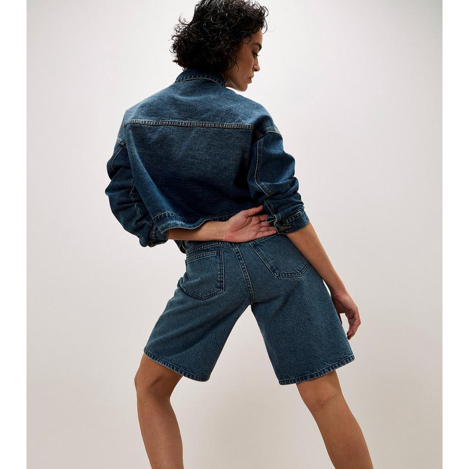 APRICOT Lune Denim Bermuda Shorts  