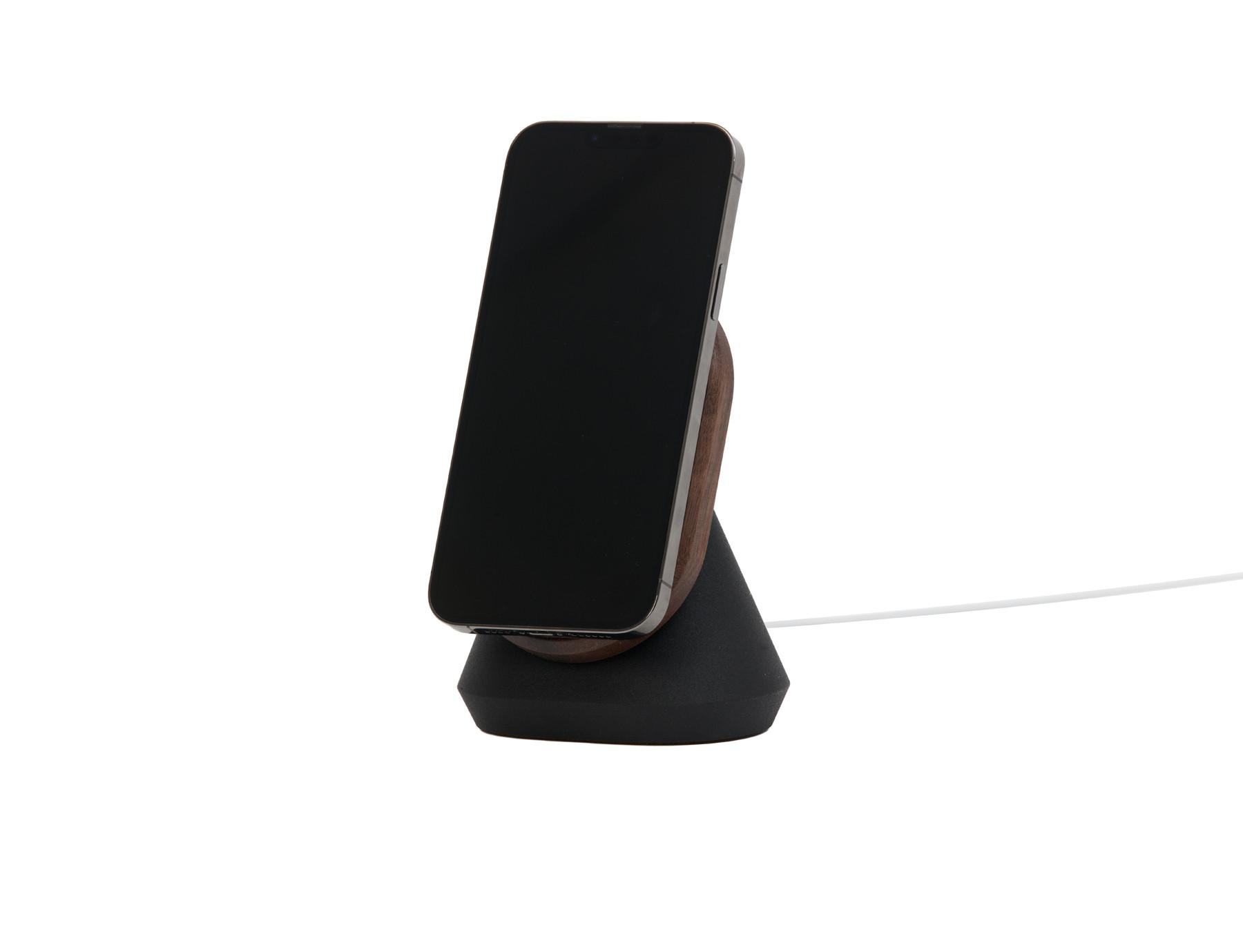 Oakywood  MagSafe iPhone Stand Support multifonctionnel pour iPhone - Noyer - Oakywood 