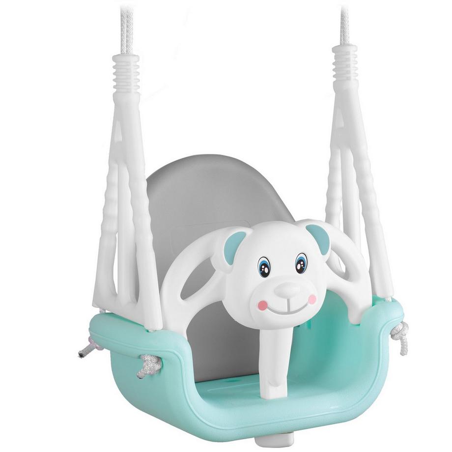 B2X  Altalena a secchiello con orsacchiotto 3in1 Ricokids, turchese 