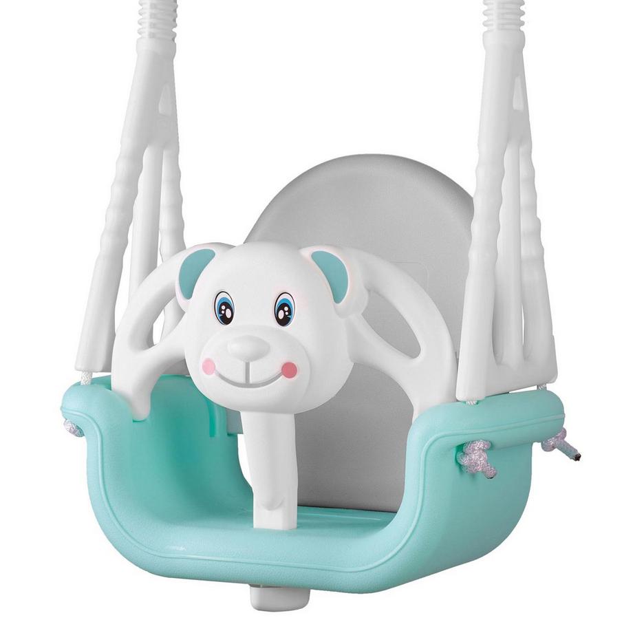 B2X  Altalena a secchiello con orsacchiotto 3in1 Ricokids, turchese 