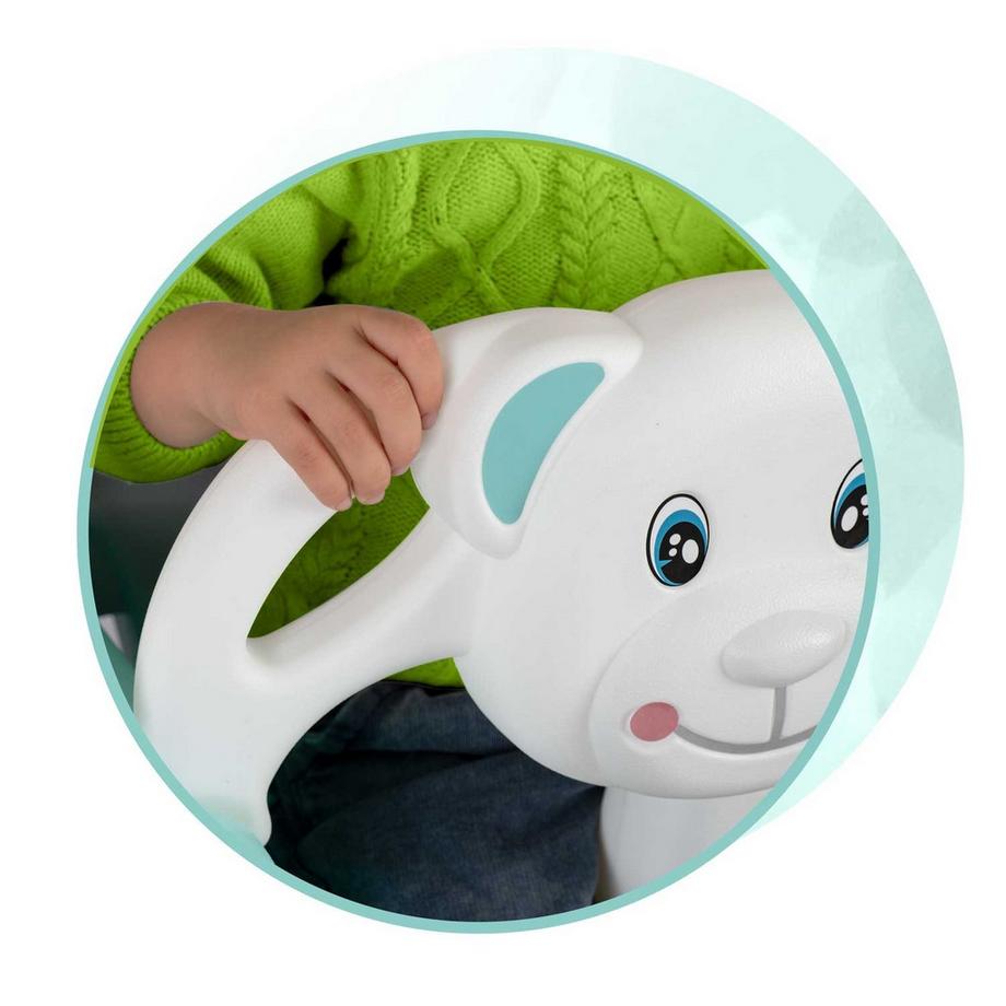 B2X  Altalena a secchiello con orsacchiotto 3in1 Ricokids, turchese 
