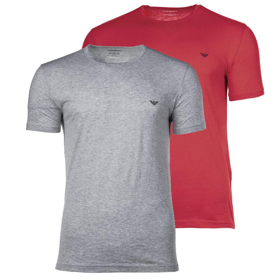 EMPORIO ARMANI Endurance Lot de 2 T-shirts Coupe Confortable  