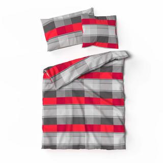 Lotus Bettwaren Silvan Bambus Karierter Duvetbezug  