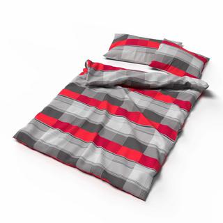 Lotus Bettwaren Silvan Bambus Karierter Duvetbezug  