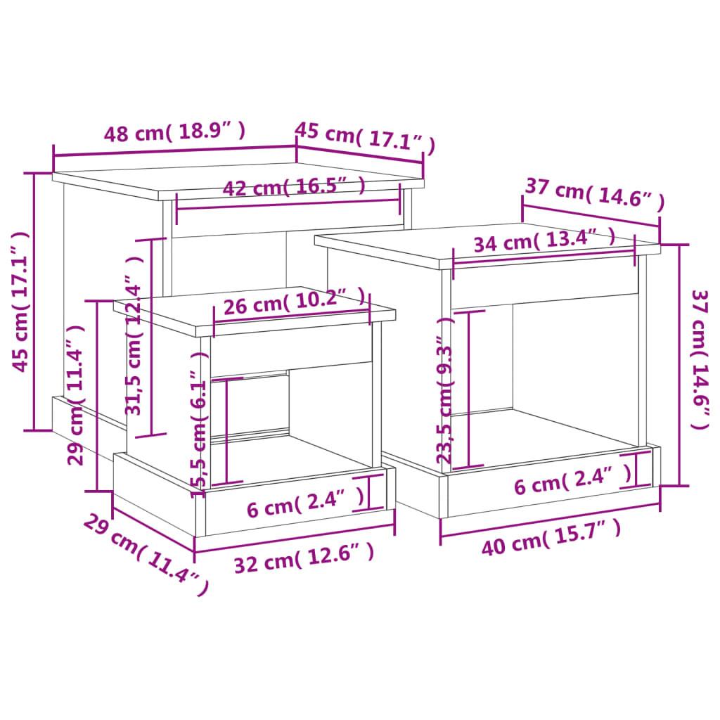 VidaXL Couchtisch holzwerkstoff  