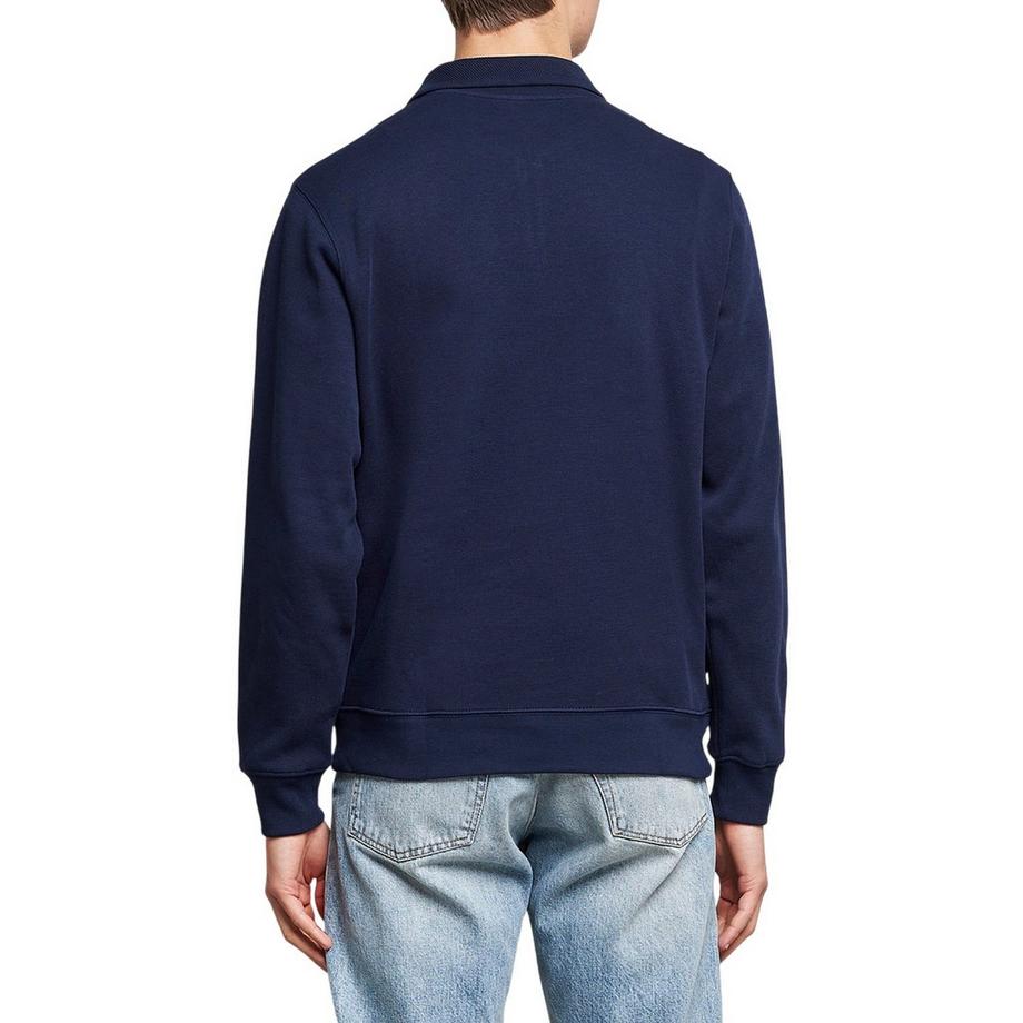 LACOSTE Felpa Misto Cotone Cerniera Ad Un Quarto  