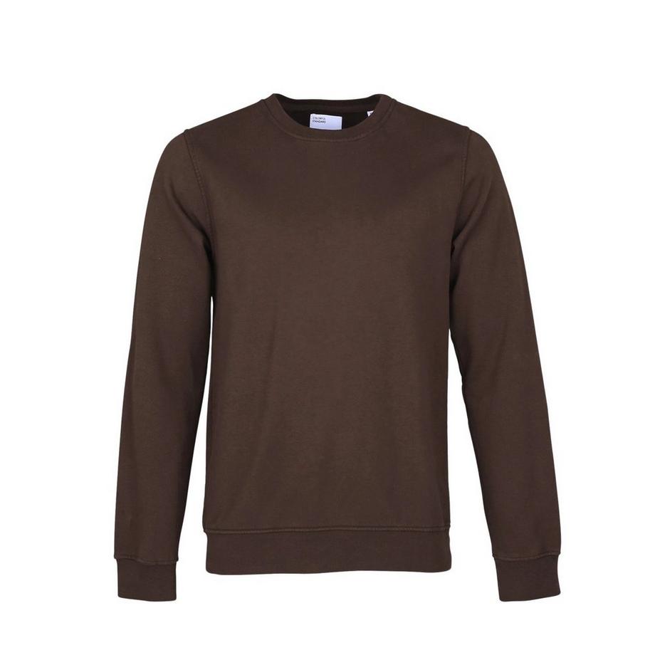 Sweatshirt mit Rundhalsausschnitt  Classic Organic coffee brown