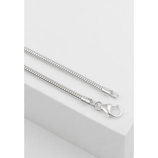 MUAU Schmuck  Collier serpent or blanc 750, 1.9mm, 55cm 