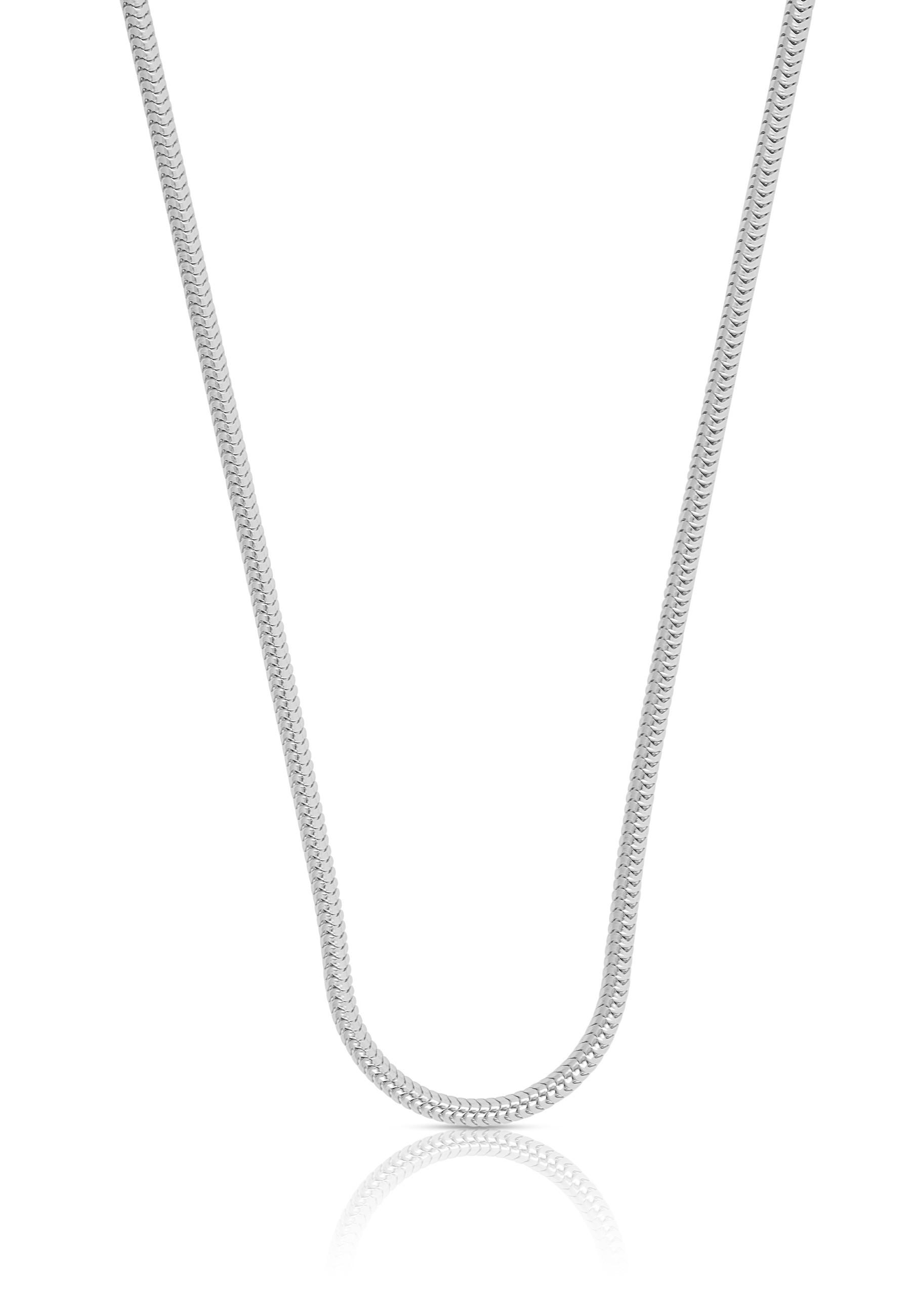 MUAU Schmuck  Collier Schlange Weissgold 750, 1.9mm, 55cm 