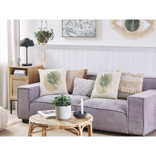 Beliani Dekokissen 2er Set aus Polyester Modern MICROSORUM  